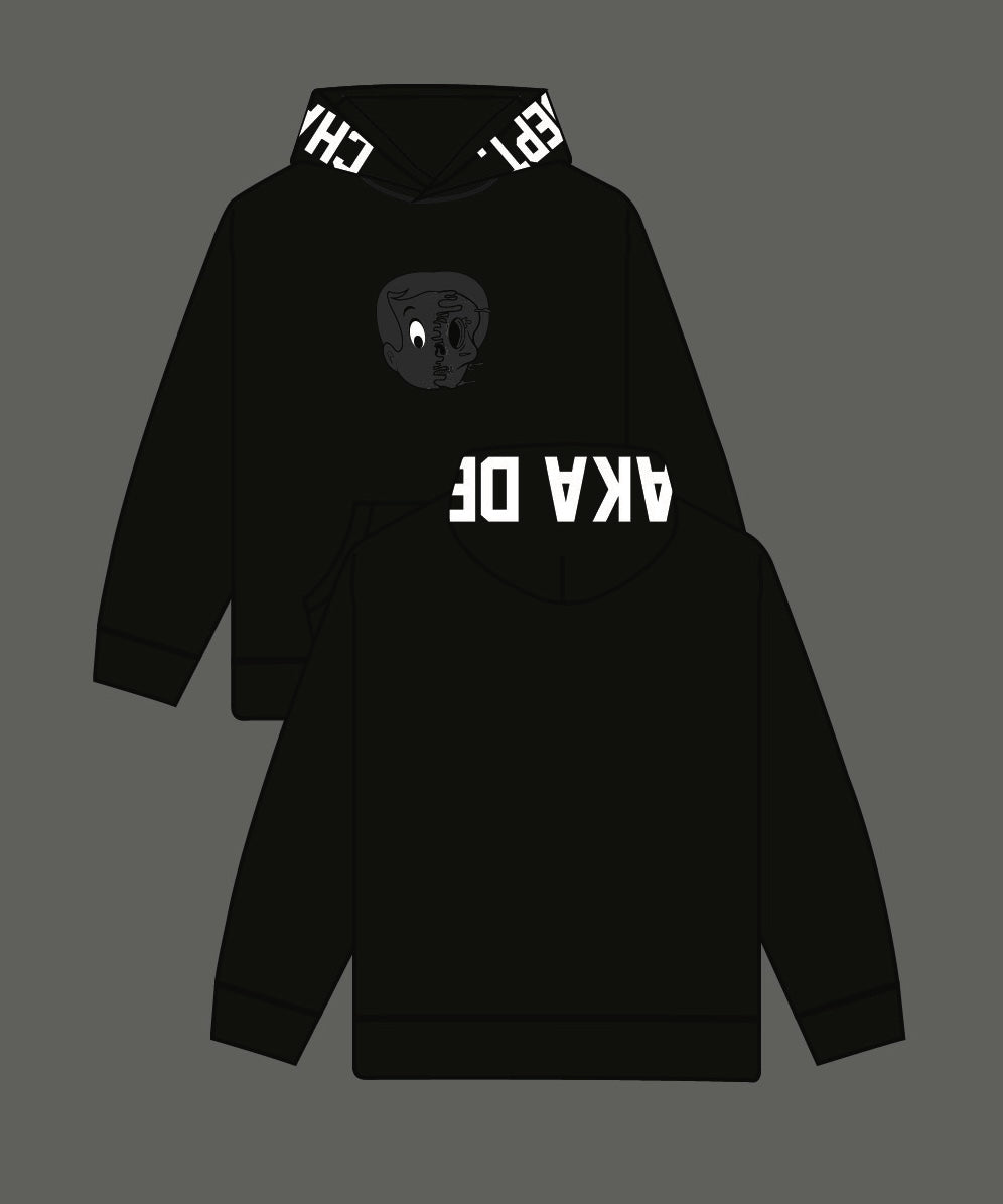 BLACK SKULL HOODIE